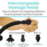 RHB2102BLKBLU Massage Cane with Interchangeable Heads