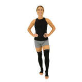 SUP2089BLKL Thigh High Compression Stockings