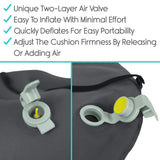 CSH1016BLK Inflatable Lumbar Cushion