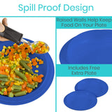 LVA2101BLU2PK Spill Proof Scoop Plate 2 Pack