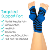 SUP1086BWXL Ankle Compression Socks (2 Pair)