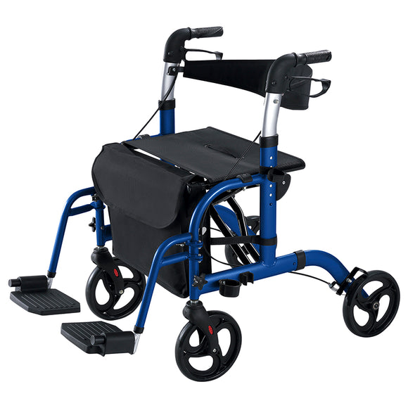 MOB1018BLU Wheelchair Rollator