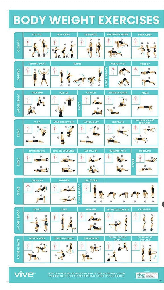 RHB2020 Bodyweight Workout Poster