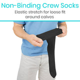 LVA2070WHTW Non-Binding Socks