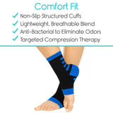 SUP1086BWS Ankle Compression Socks (2 Pair)