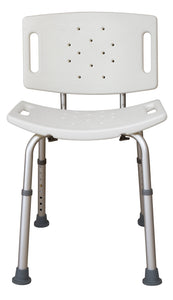 B3003-S  Shower Bench with Back - Tool Free with Retail Box