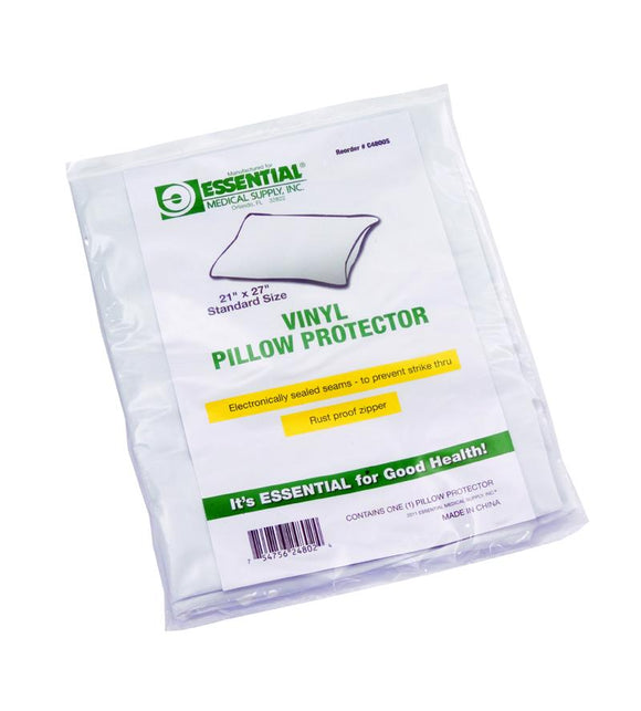 C4800K Zippered Vinyl Pillow Protector - King 21in x 37in