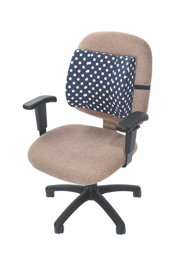 F1415N Designer Series Back Cushion - Navy Polka Dot