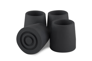 T40100BL Walker-Commode Tips 1in - Black    #20