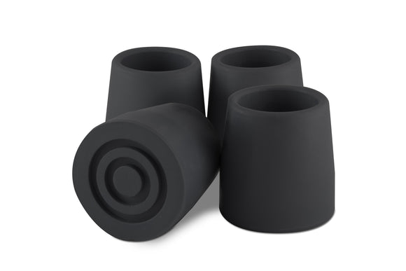 T40100BL Walker-Commode Tips 1in - Black    #20