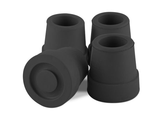 T50058BL Quad Cane Tips 5-8in - Black