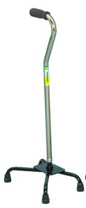 W1301S Small Base Quad Cane - Silver