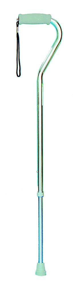 W1340S Offset Handle Cane - Silver