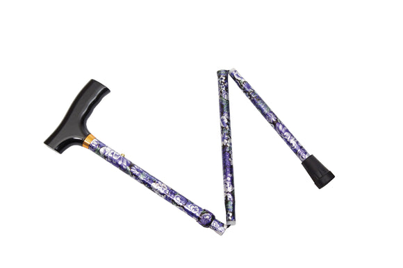 W1351L Spring Garden Collection Demi Folding Cane - Lilac