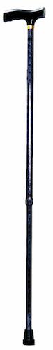 W1430BL Steppin' Out T-Handle Cane with Textured Finish - Black