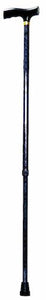 W1442L Steppin' Out T-Handle Cane with Carbon Finish - Char. Gray